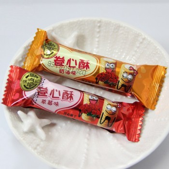 徐福记卷心酥 奶油味/草莓味 结婚喜点 散装500g