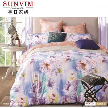 孚日家纺魅惑触染纯棉不起球柔软透气纯棉床上用品四件套