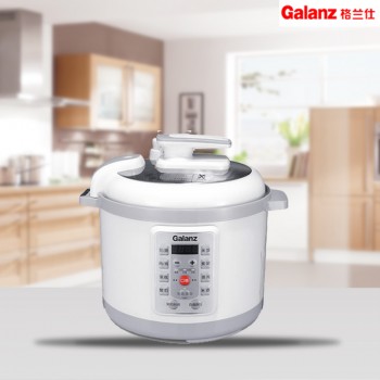 Galanz/格兰仕YB501F电压力锅5L双胆高压锅饭煲 电脑板智能 一锅双胆 可预约