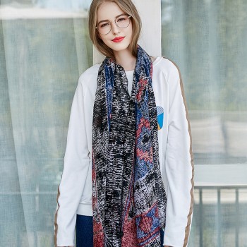 UACY 2017秋冬季新款百搭韩版防晒棉麻文艺女性围巾