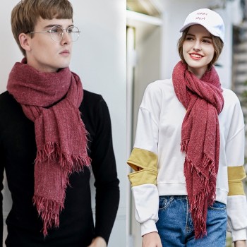 2017 UACY 秋冬新款韩版男女情侣款仿羊绒爆款保暖围巾