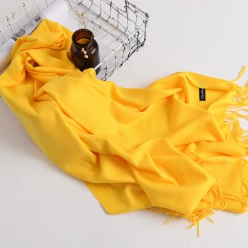 UACY秋冬爆款单色仿羊绒 百搭经典大赞拉毛定制围巾披肩批发