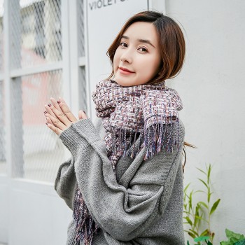 UACY 2017 秋冬新款批发仿羊绒保暖围巾围脖学生披肩围巾女