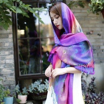 民族风披 肩两用夏季防晒围巾女加厚冬季百搭超大披风披巾