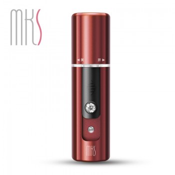 美克斯（MKS）NV8028 纳米喷雾补水仪蒸脸美容仪 手持便携冷喷机保湿 深红色