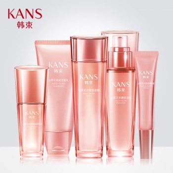 韩束耀水嫩化妆品套装补水保湿洁面爽肤水乳液秋冬山茶花护肤品