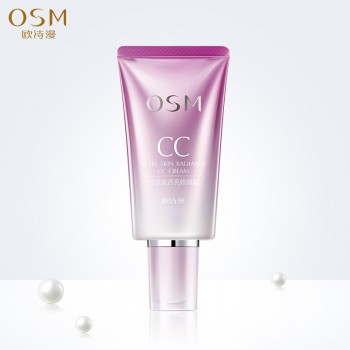 欧诗漫化妆品cc霜珍珠肌透亮修颜霜裸妆粉底液遮瑕提亮保湿隔离霜