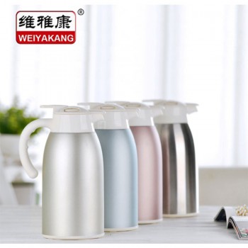 304不锈钢双层真空卡宾保温壶热水壶长效保温保冷杯具