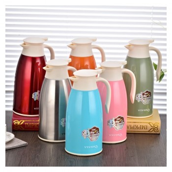 欧式保温咖啡热水壶 304材质大容量双层真空保温瓶 家用热水壶