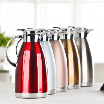 维雅康304不锈钢真空罗马壶热水壶家用暖水瓶冷热壶酒店用品