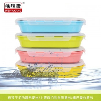 304不锈钢彩色儿童卡通分格饭盒便当盒学生饭盒注水保温防烫