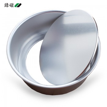 绿磁 烘焙模具铝合金戚风蛋糕模 圆形活底蛋糕模 8寸阳极活底模