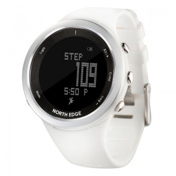 智能户外运动手表登山徒步气压计步光感心率防水表女生NORTH EDGE