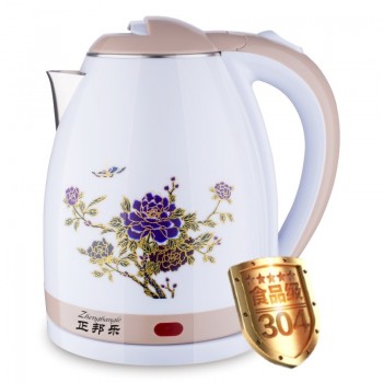 食品级不锈钢电水壶 双层防烫变色电热水壶