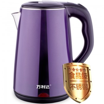 万利达食品级不锈钢电热水壶家用2.3L自动烧水壶