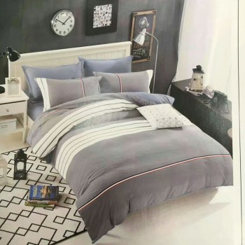 亿彩祥水洗棉四件套全棉超柔纯棉绣花床上四件套柔软亲肤